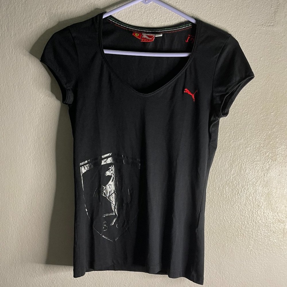 Puma x Ferrari V-Neck T-Shirt Size S